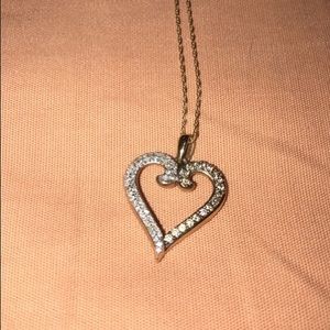 Heart Shaped Diamond Necklace